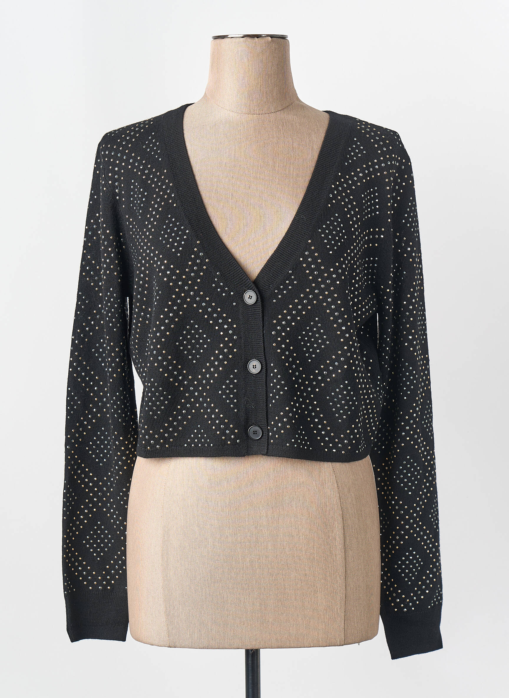 Gilet manches longues noir THE KOOPLES femme