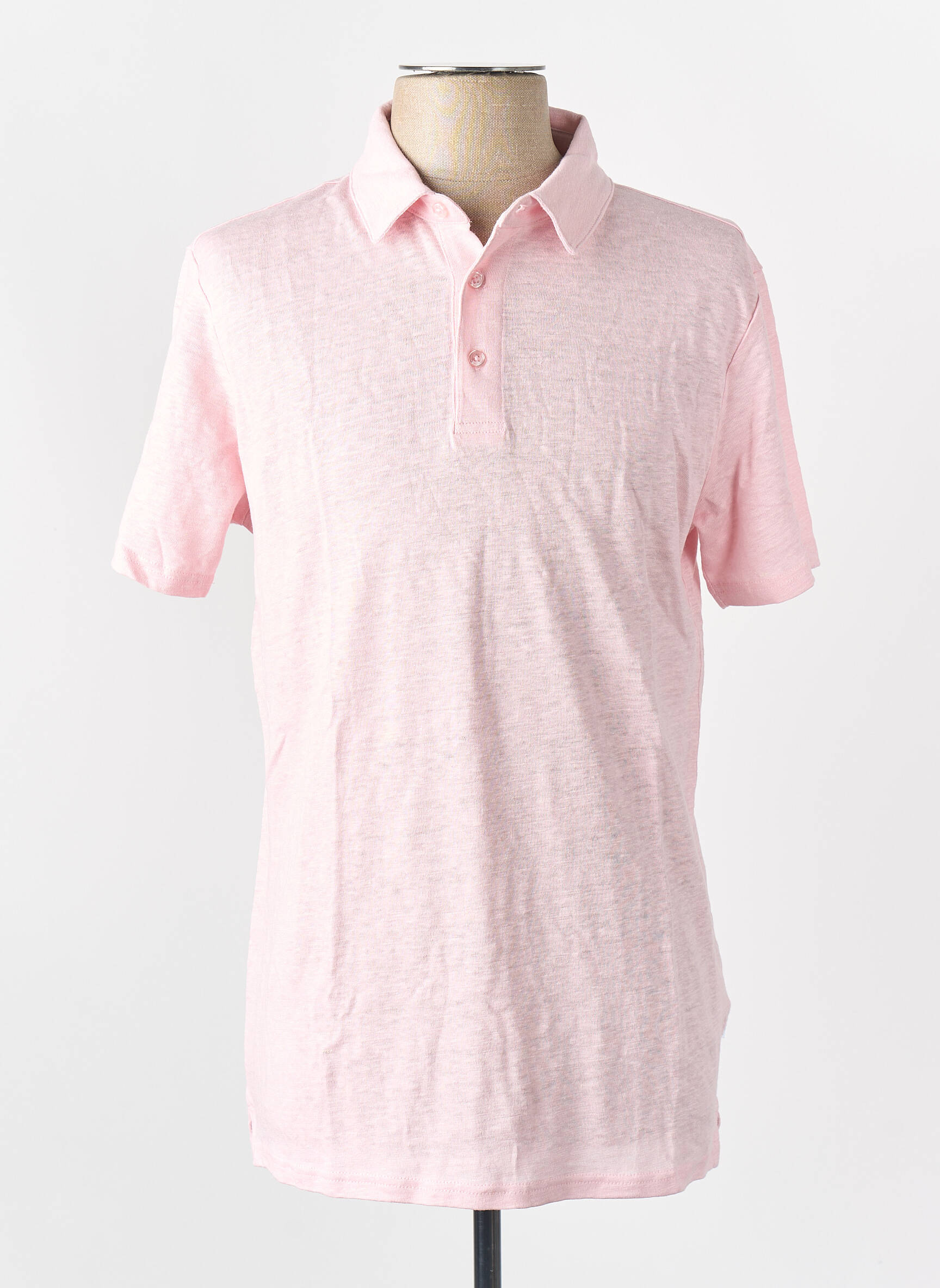 Polo rose KNOWLEDGE COTTON APPAREL homme