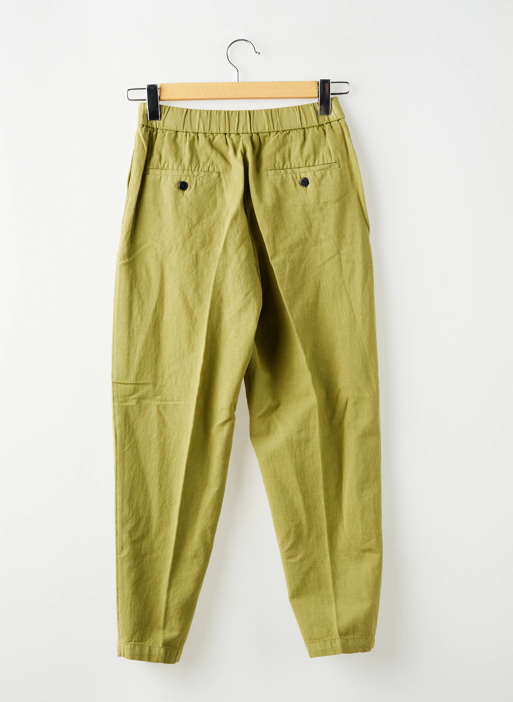 Pantalon droit vert POMANDERE femme