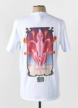 T-shirt blanc EDWIN homme