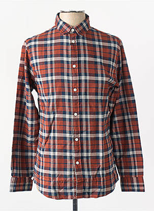 Chemise manches longues marron SELECTED homme