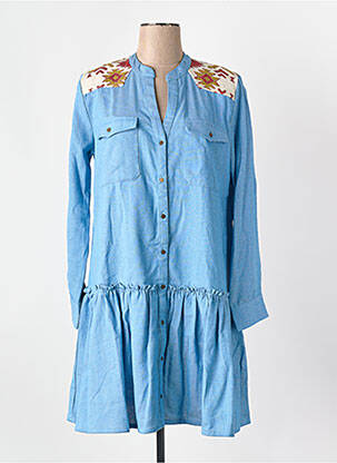 Robe courte bleu WILD femme