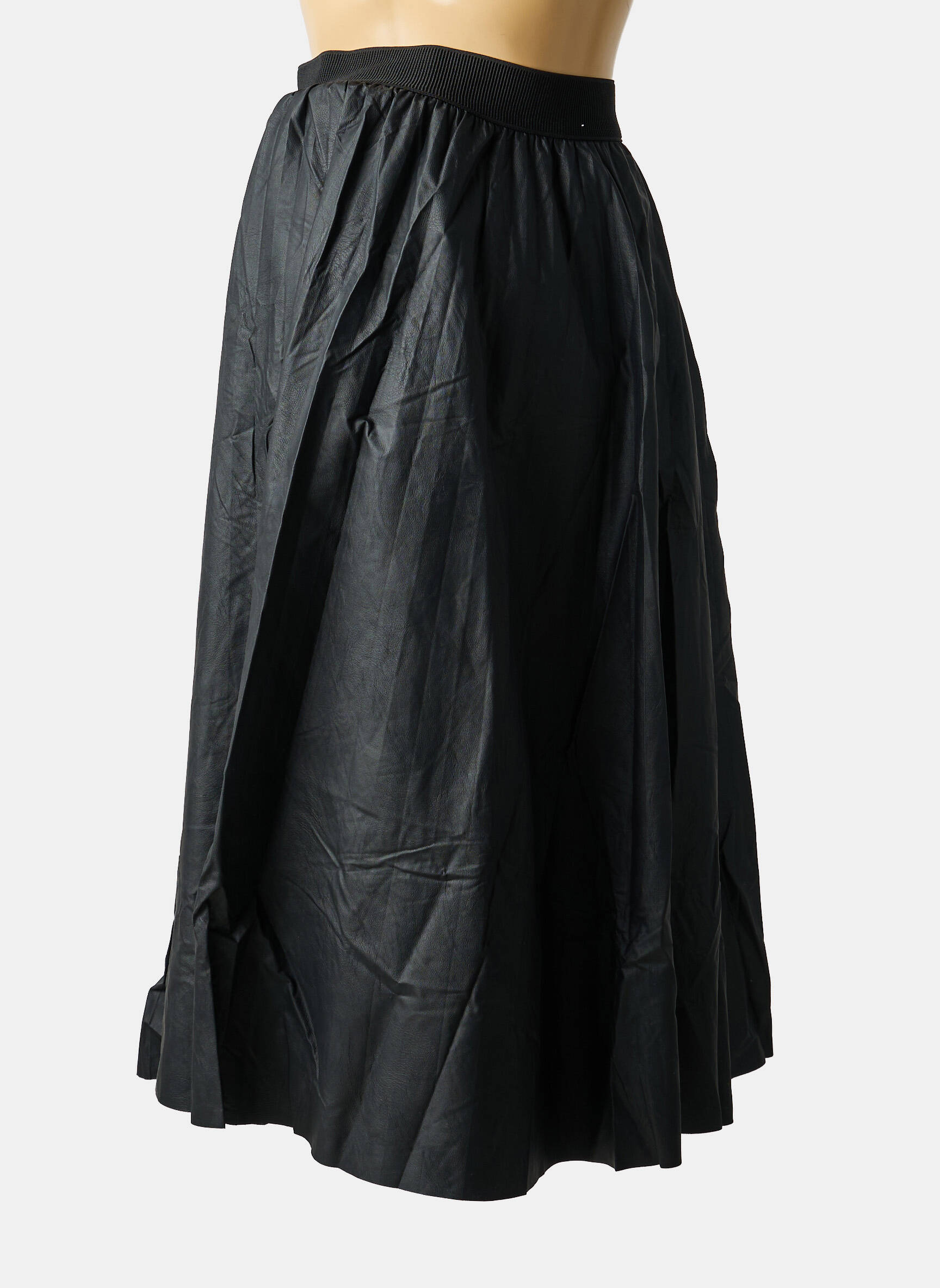 Jupe mi-longue noir MAT FASHION femme