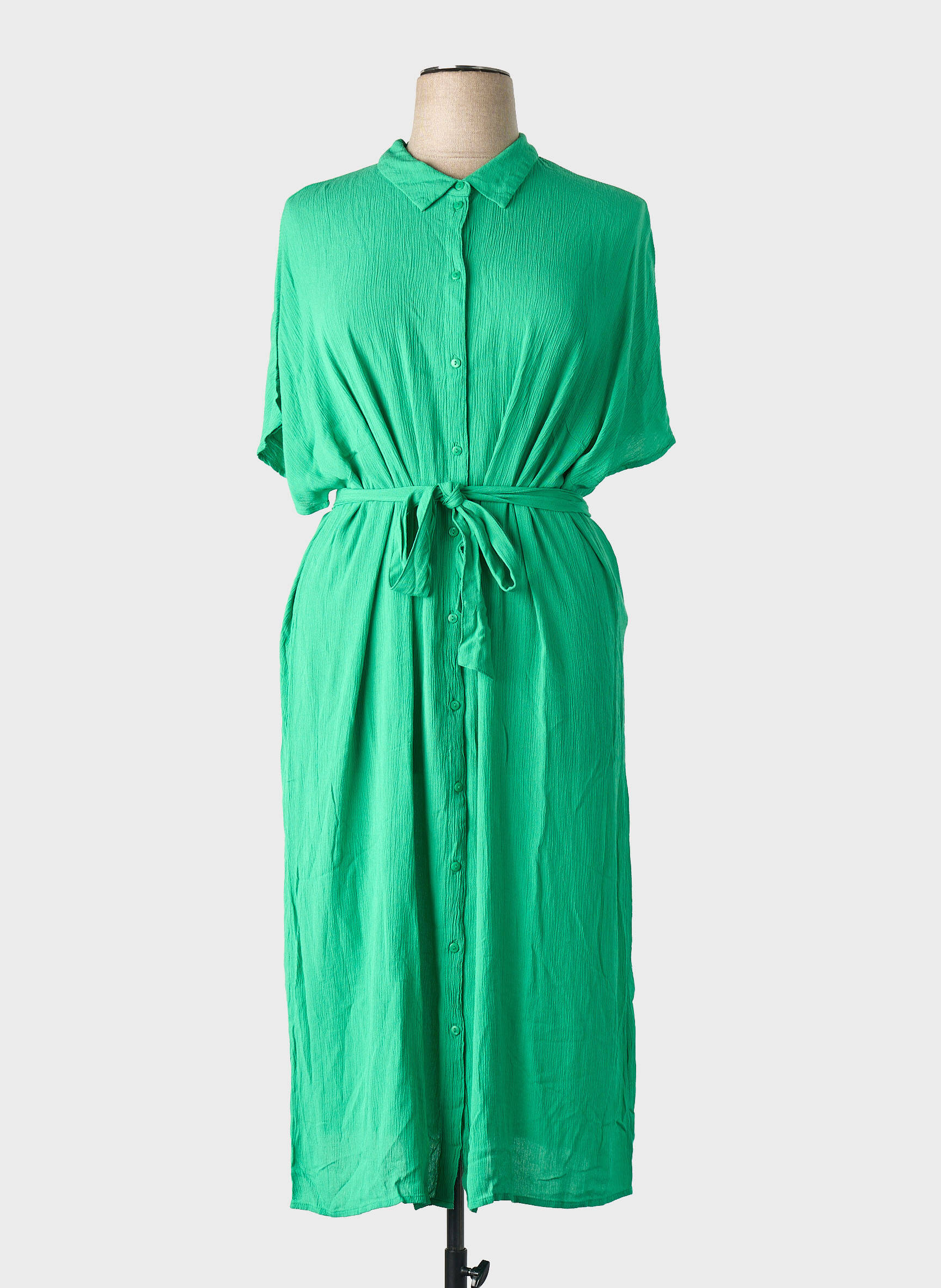Robe mi-longue vert VERO MODA femme