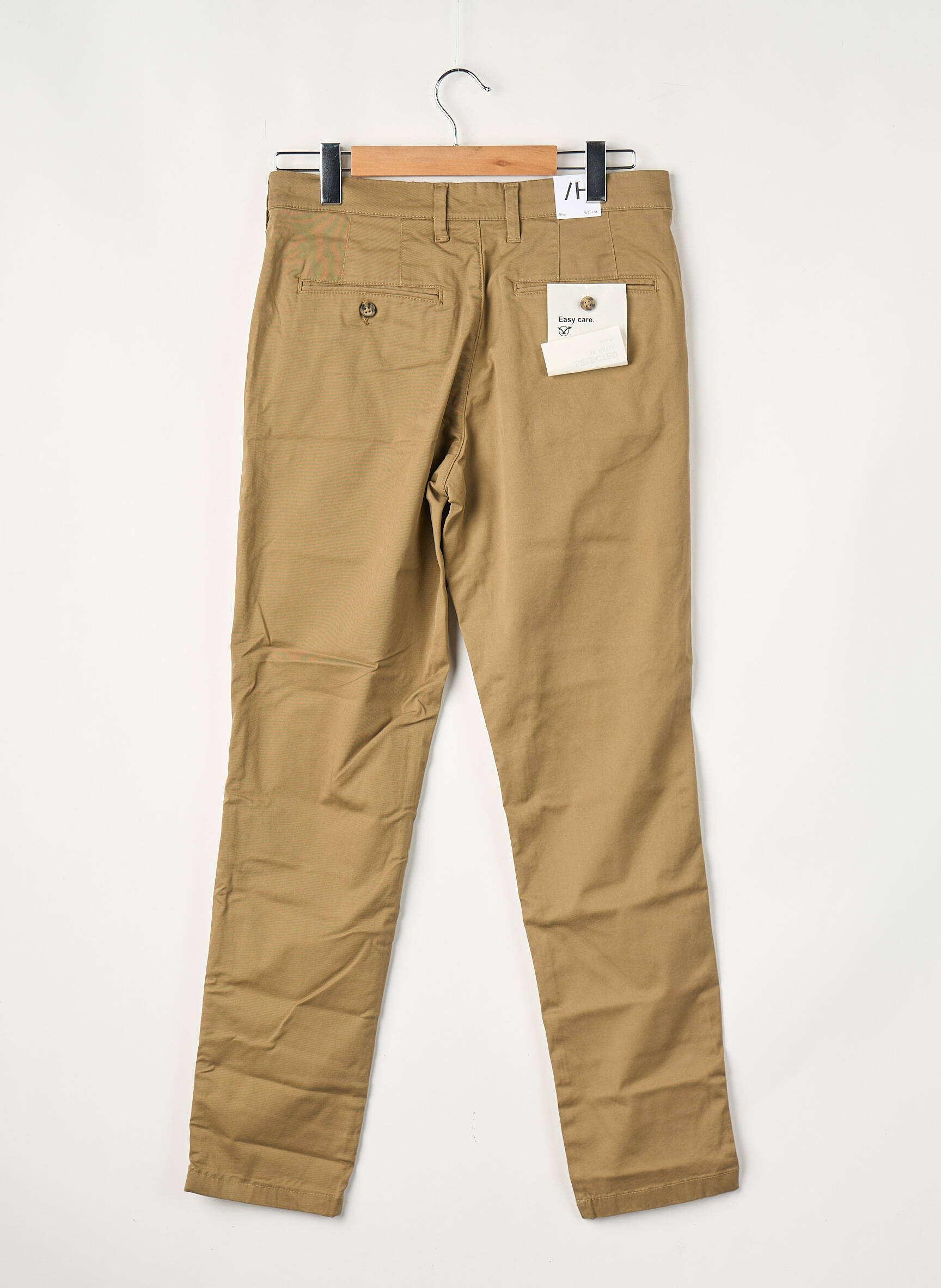 Pantalon slim marron SELECTED homme