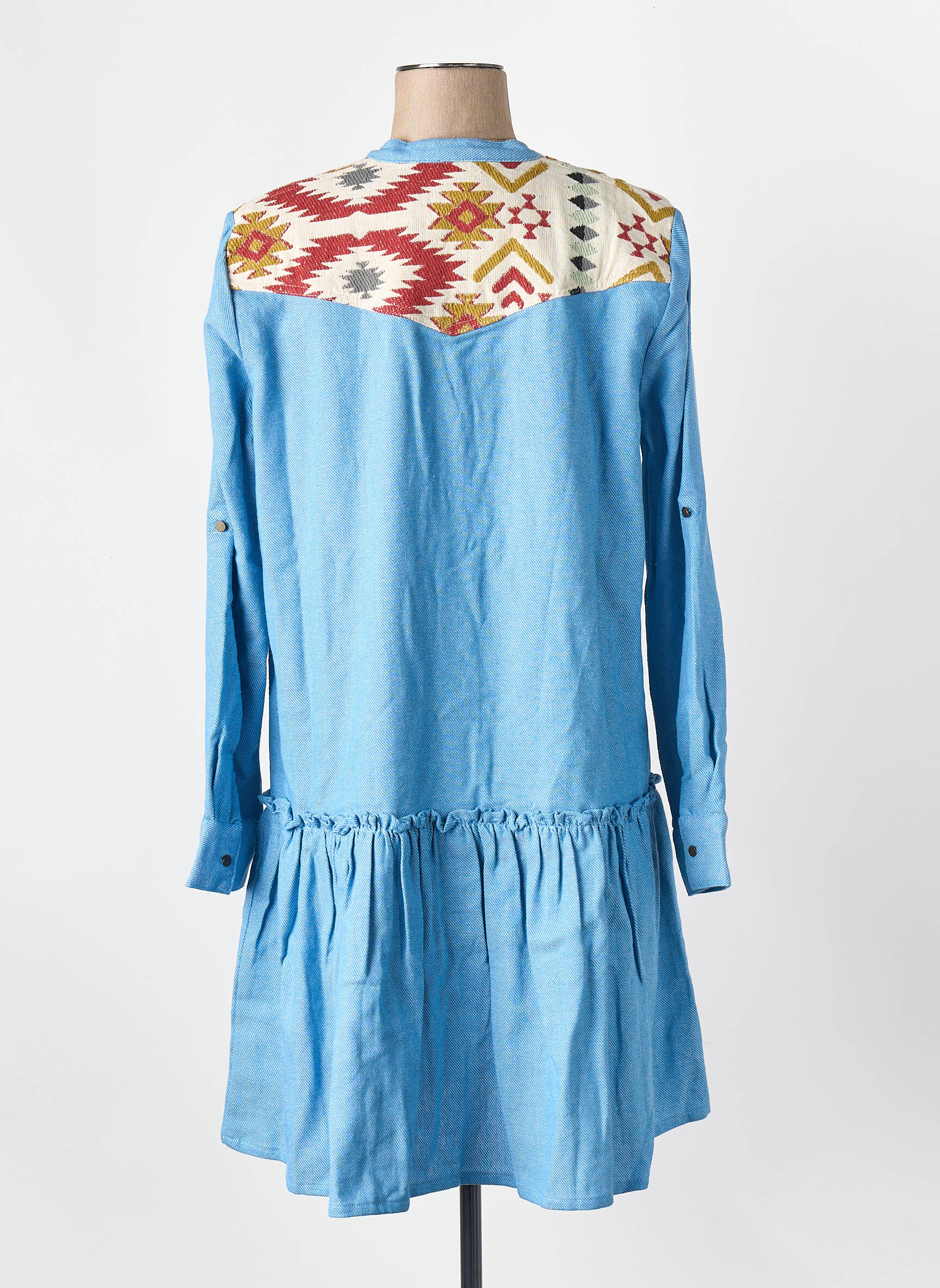 Robe courte bleu WILD femme