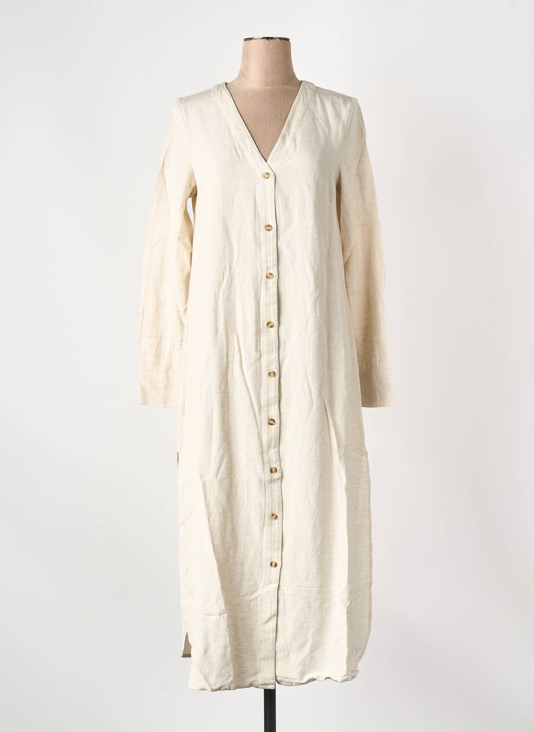 Robe longue beige VILA femme