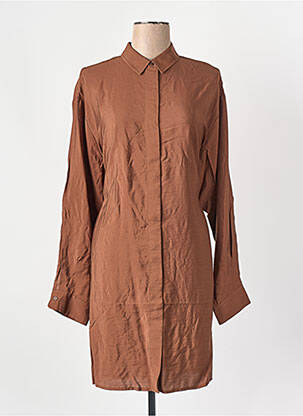 Robe courte marron SAMSOE & SAMSOE femme