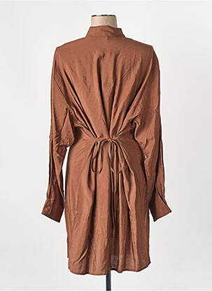 Robe courte marron SAMSOE & SAMSOE femme
