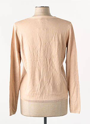 Gilet manches longues beige MAJESTIC FILATURES femme