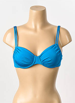 Haut de maillot de bain bleu JOLIES MOMES femme