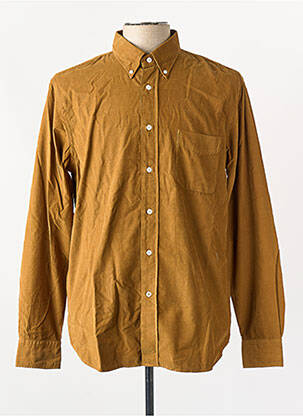 Chemise manches longues marron HARTFORD homme
