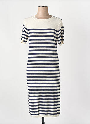 Robe mi-longue bleu LA PETITE FRANCAISE femme