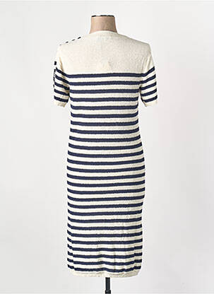 Robe mi-longue bleu LA PETITE FRANCAISE femme