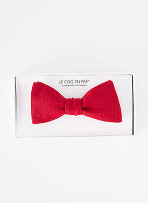 Noeud papillon rouge LE COQ EN PAP' homme