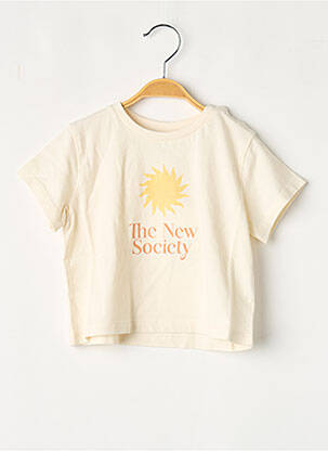 T-shirt beige THE NEW SOCIETY fille