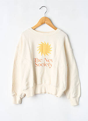 Sweat-shirt beige THE NEW SOCIETY fille