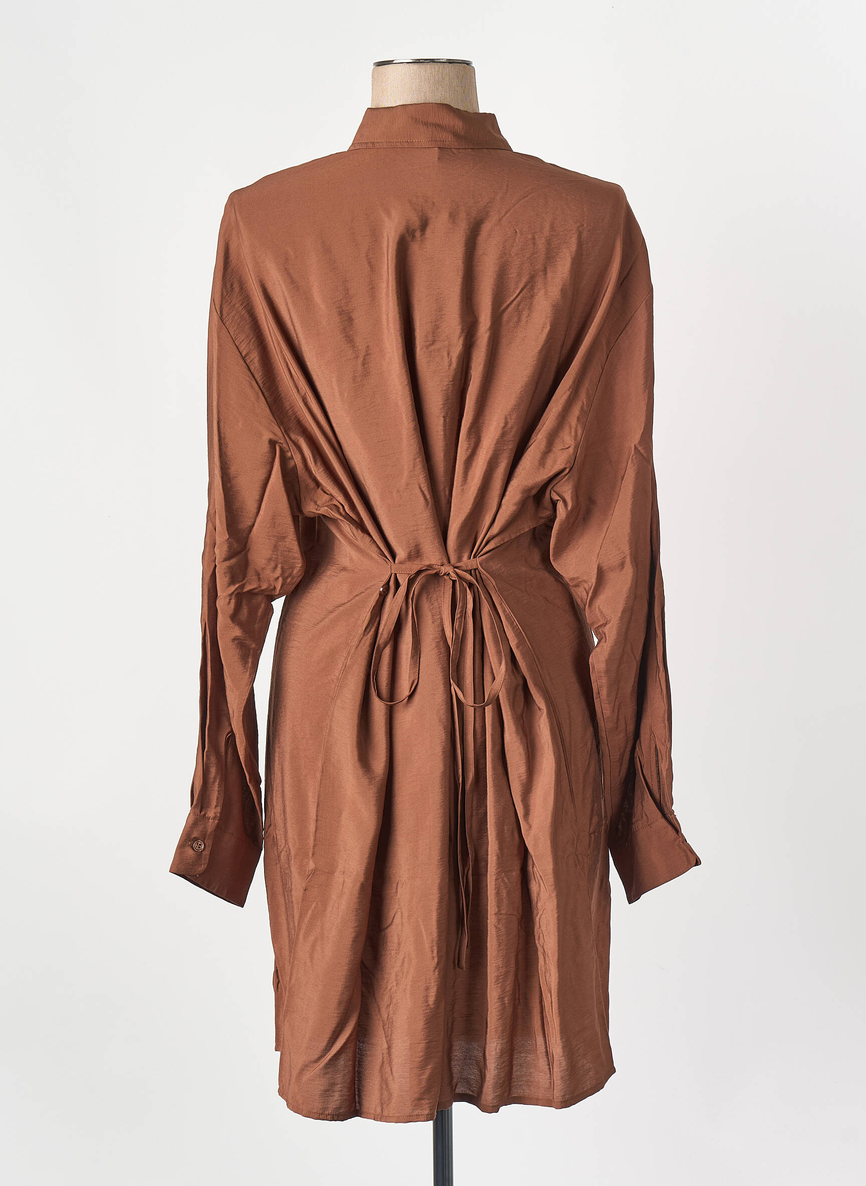 Robe courte marron SAMSOE & SAMSOE femme