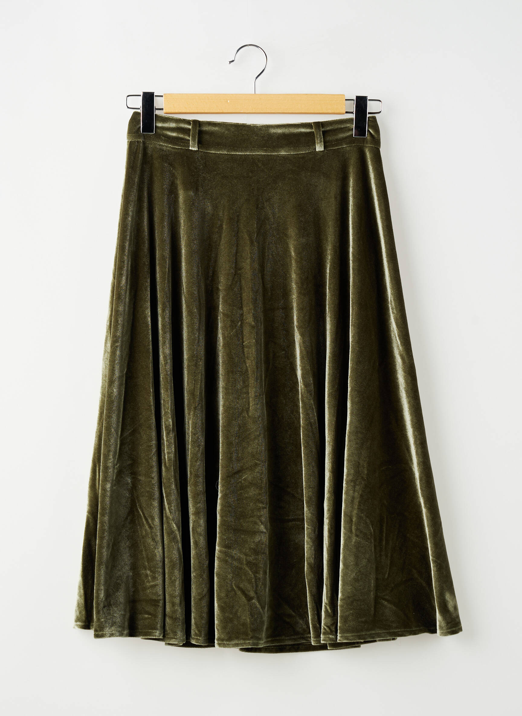 Jupe mi-longue vert STELLA PARDO femme