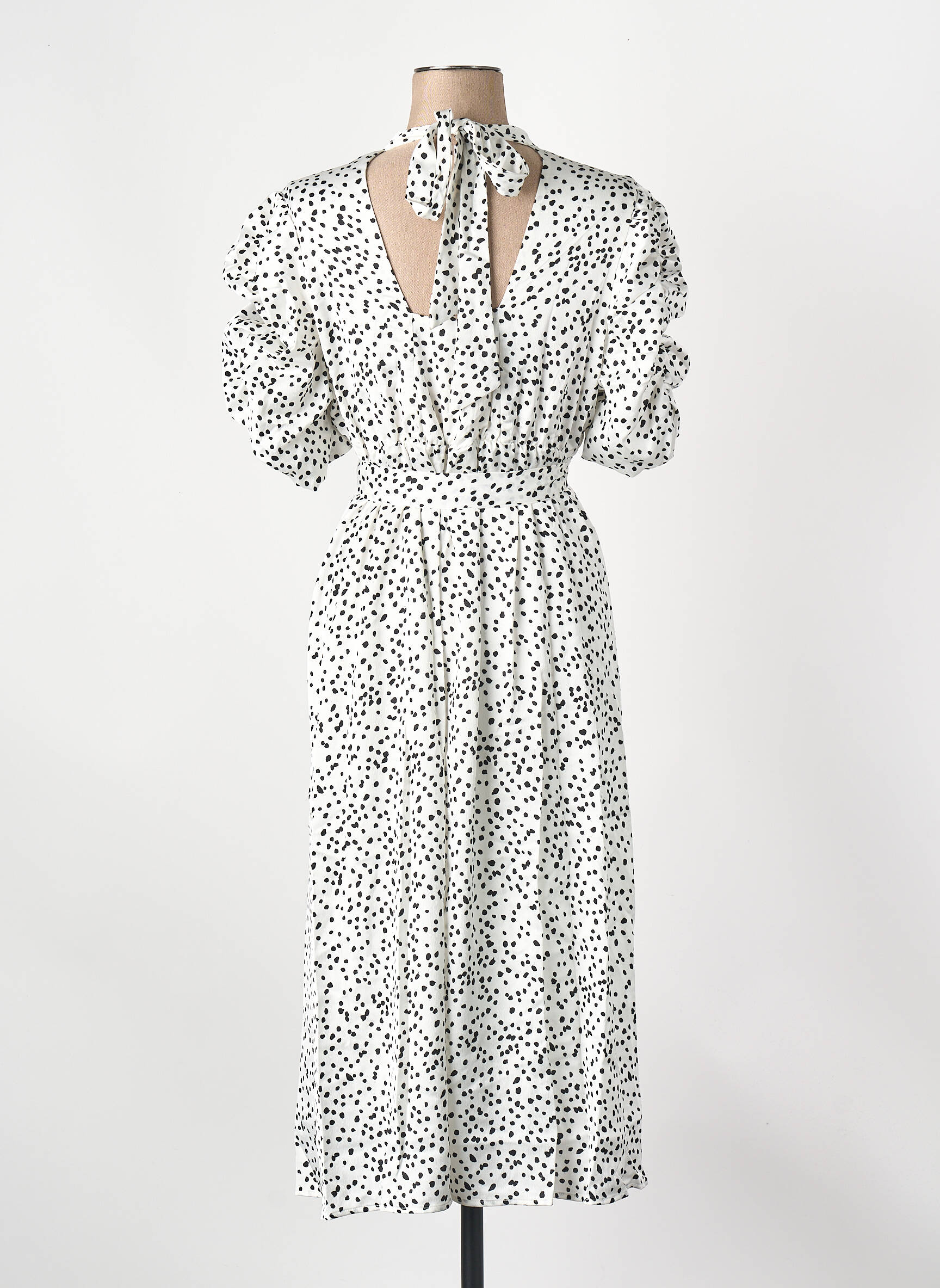 Robe mi-longue noir MAMA LICIOUS femme
