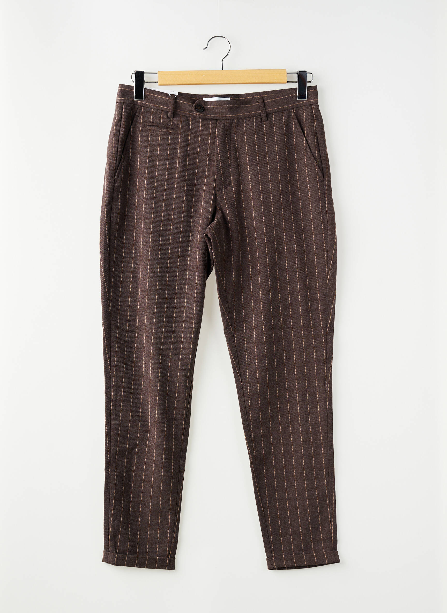 Pantalon droit marron LES DEUX homme