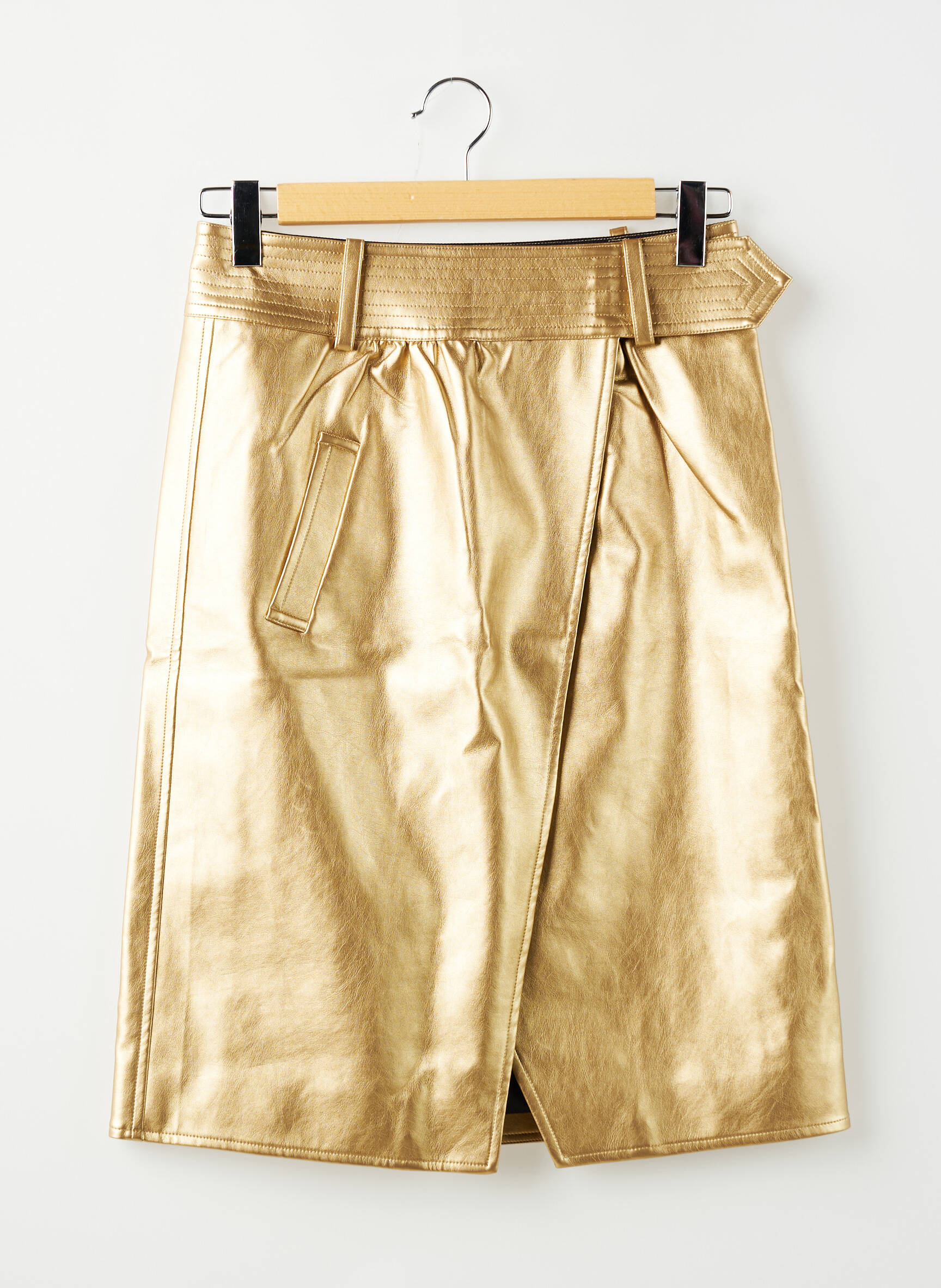 Jupe courte or THE LABEL EDITION femme