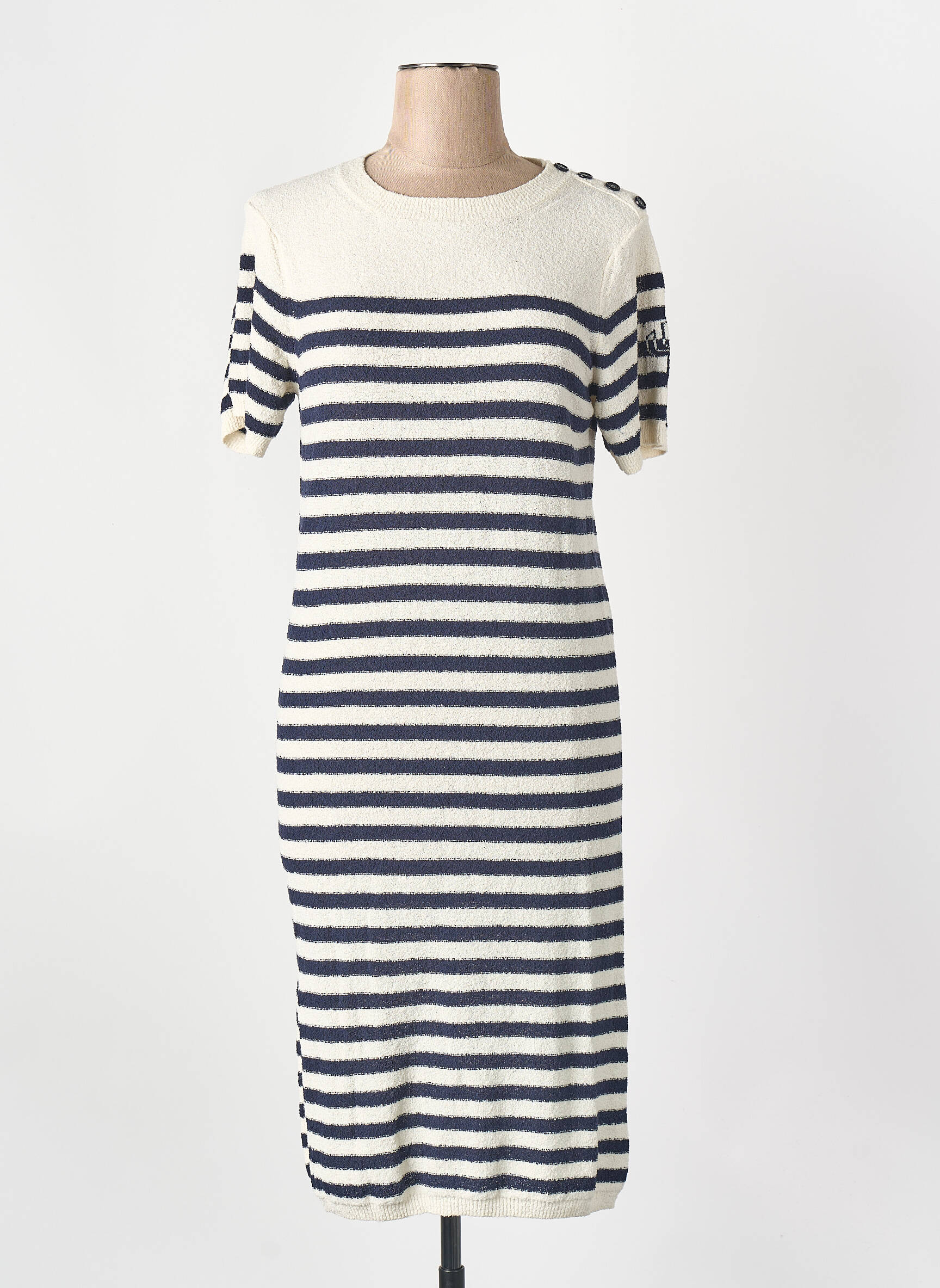 Robe mi-longue bleu LA PETITE FRANCAISE femme