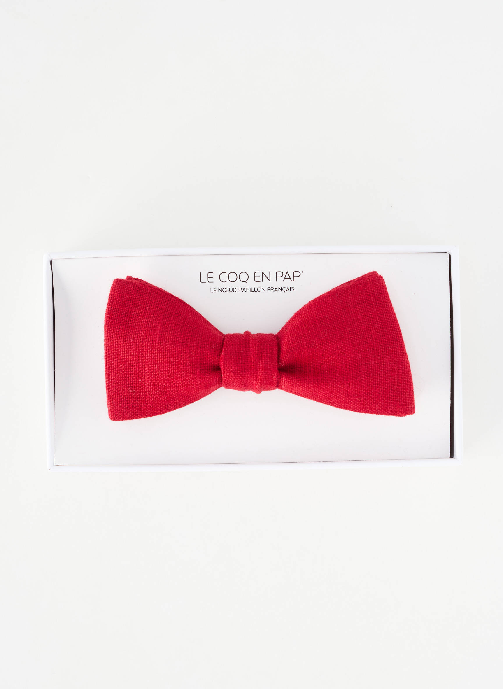 Noeud papillon rouge LE COQ EN PAP' homme