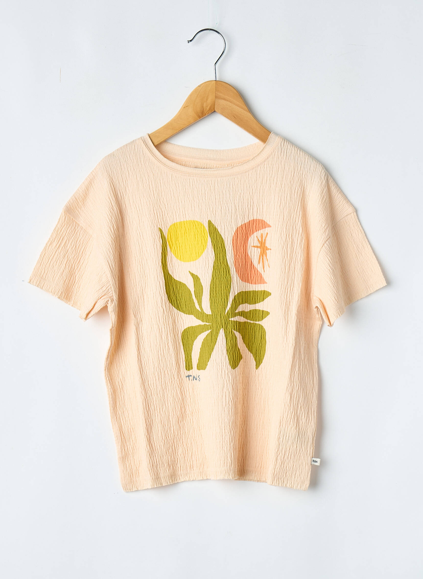 T-shirt orange THE NEW SOCIETY fille