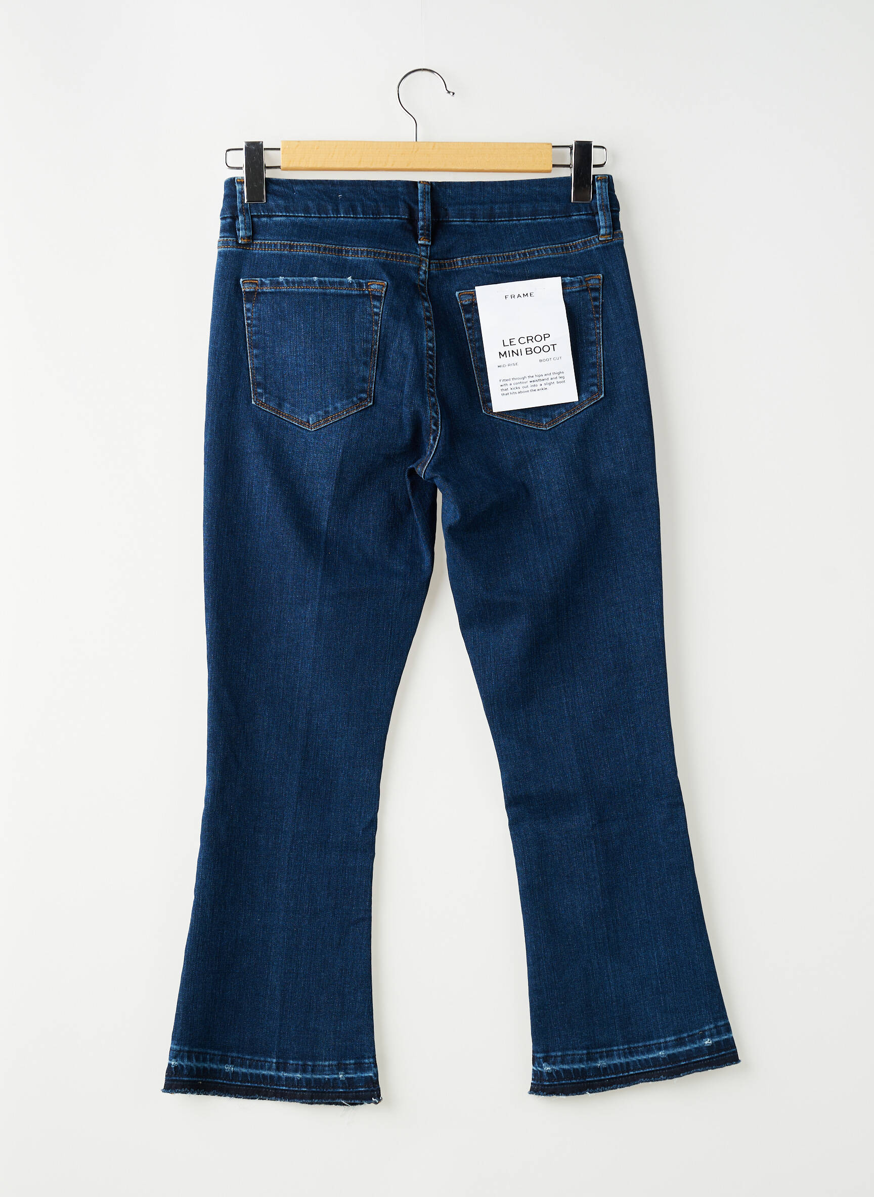 Jeans coupe droite bleu FRAME femme