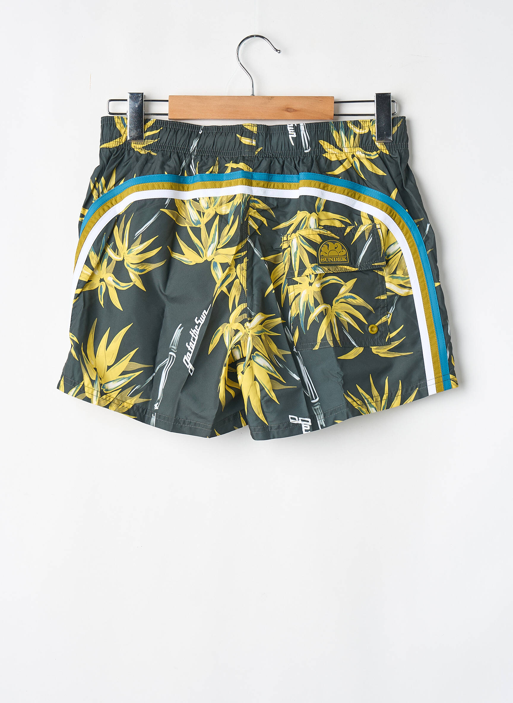 Short de bain kaki SUNDEK homme