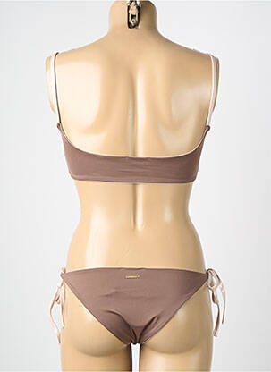 Maillot de bain 2 pièces marron CARIOCA femme