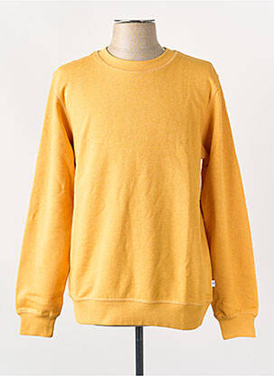 Pull jaune KNOWLEDGE COTTON APPAREL homme