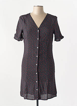 Robe mi-longue noir PIECES femme