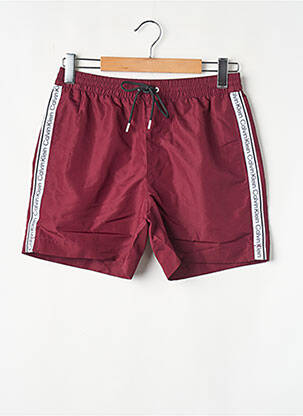 Short de bain rouge CALVIN KLEIN homme
