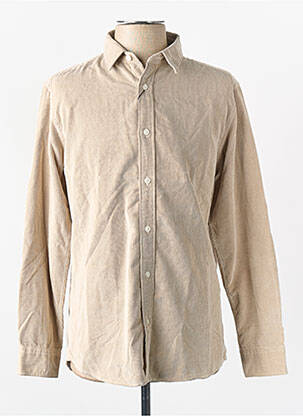 Chemise manches longues beige SELECTED homme