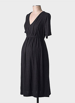 Robe mi-longue noir NOPPIES femme