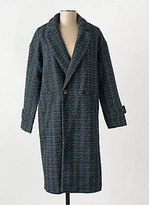 Manteau long vert VILA femme