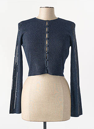 Gilet manches longues bleu TWINSET femme