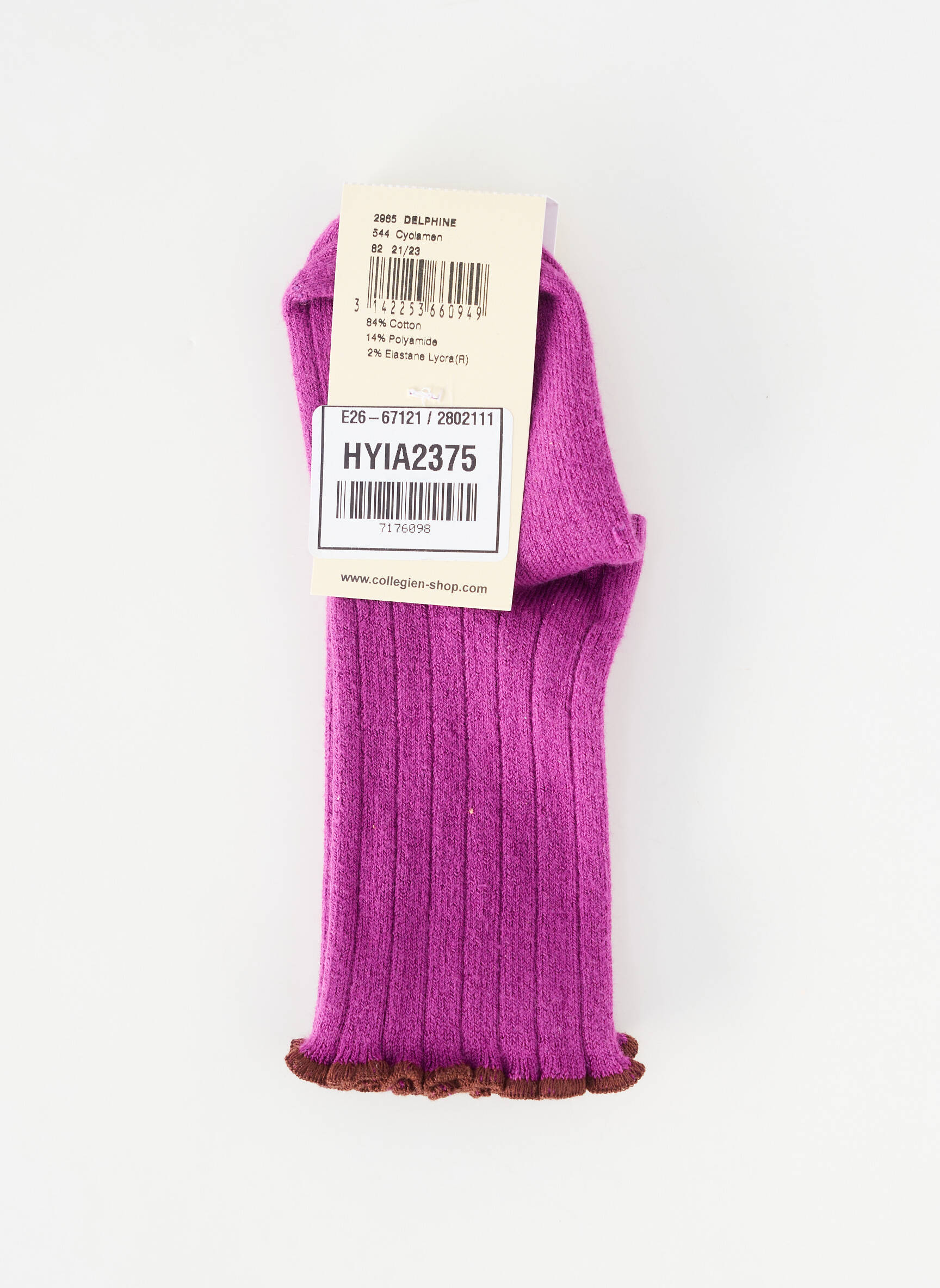 Chaussettes violet COLLEGIEN fille