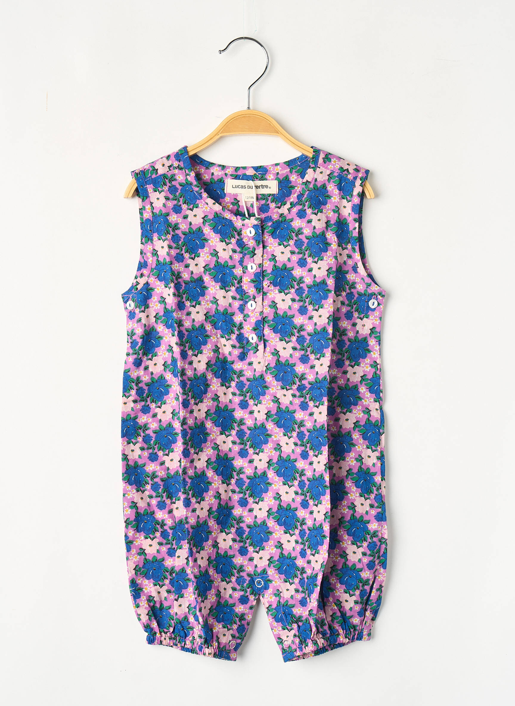 Combishort bleu LUCAS DU TERTRE fille