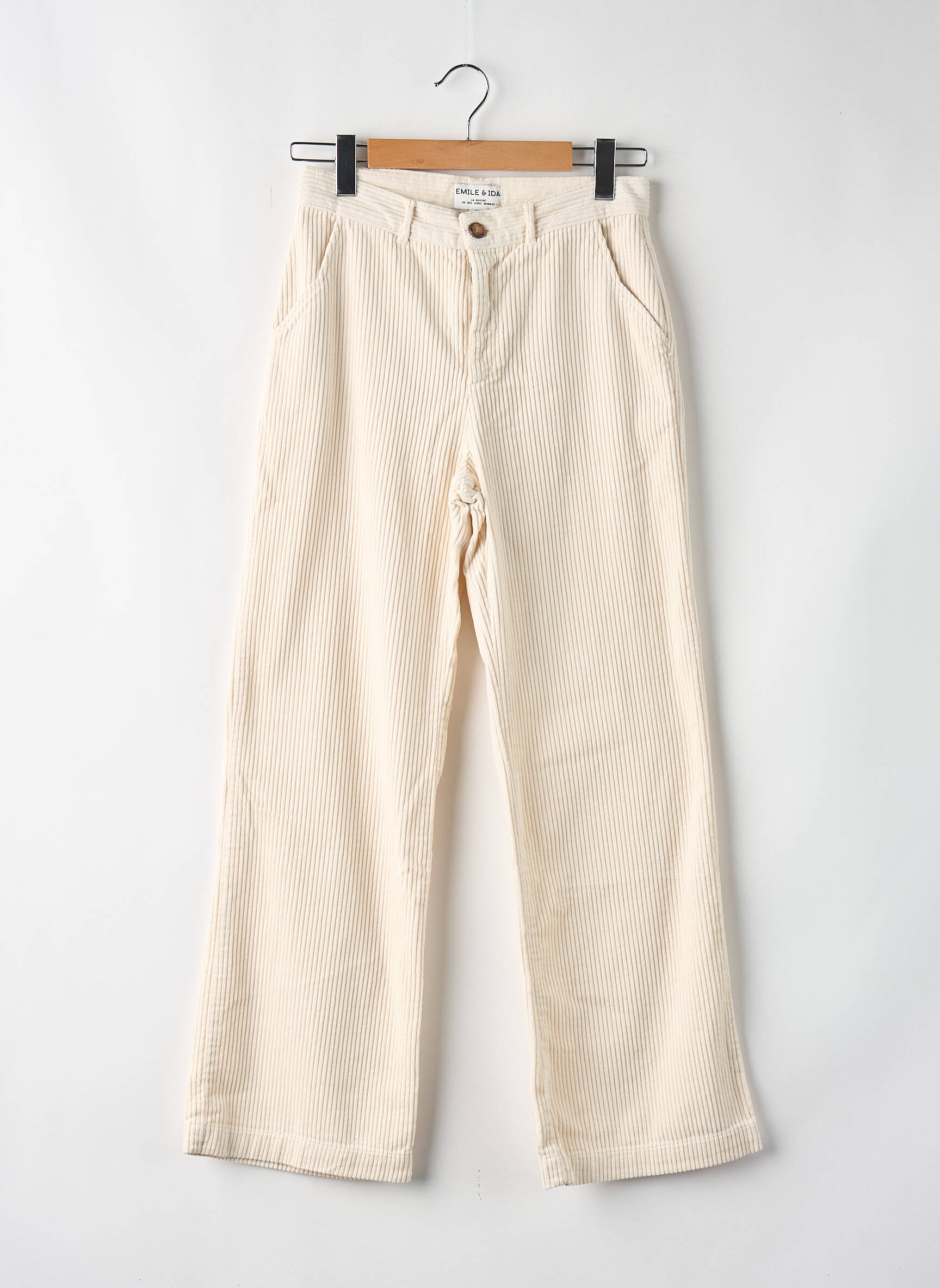 Pantalon droit beige EMILE ET IDA femme
