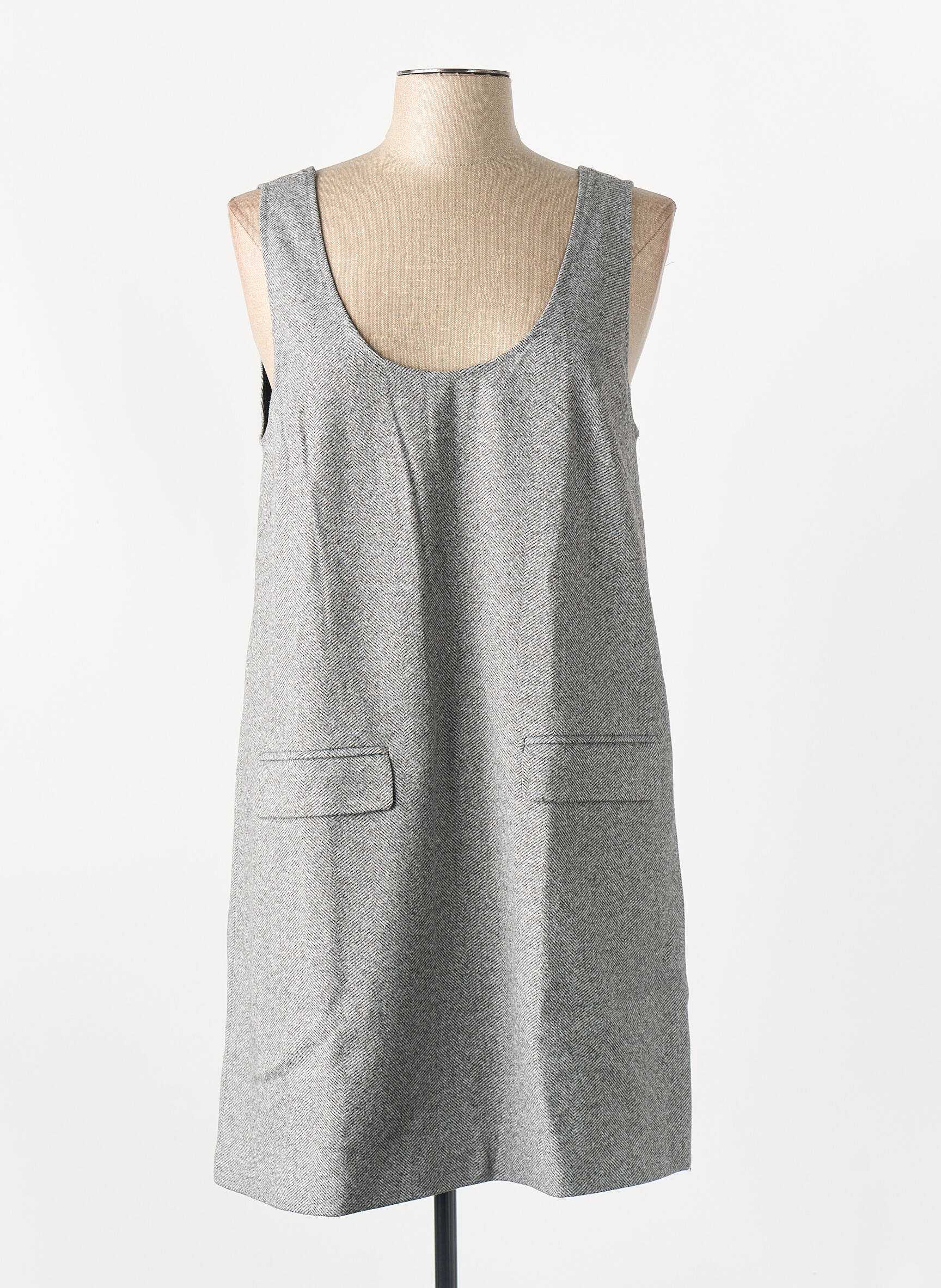 Robe courte gris VILA femme