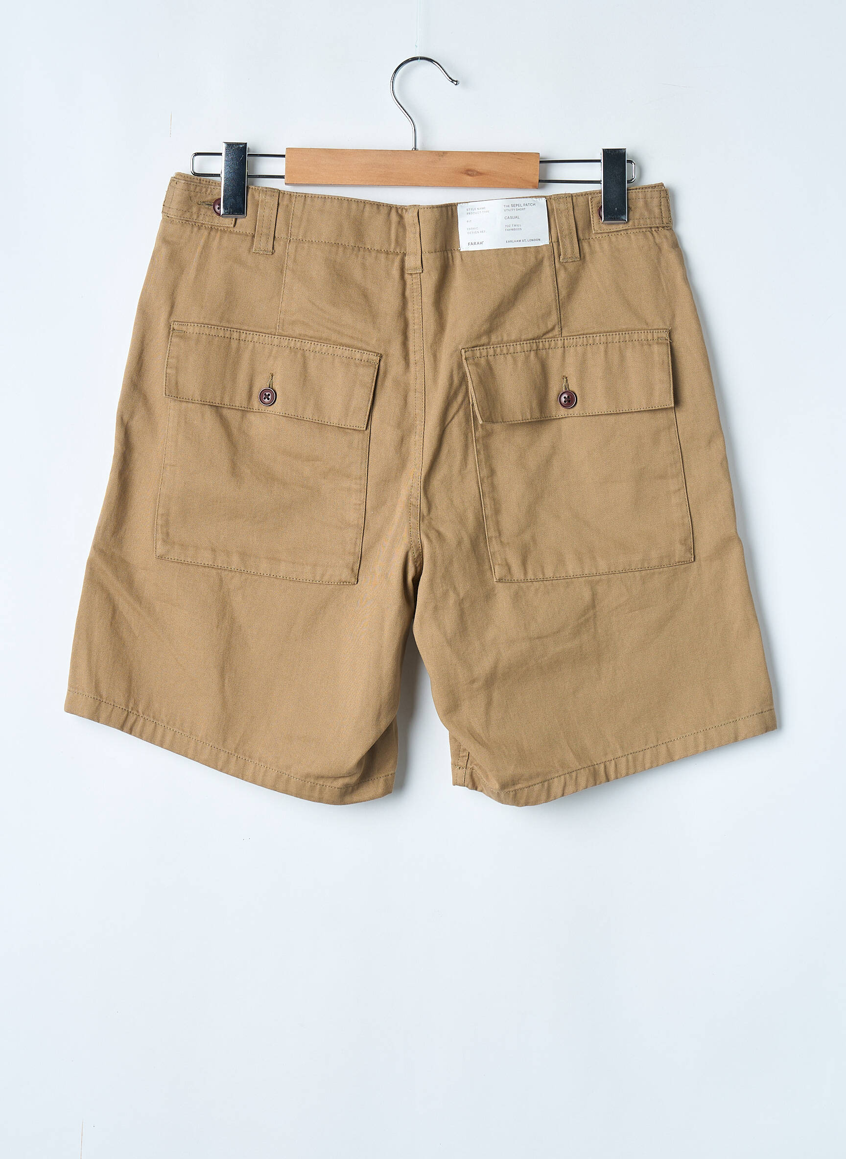 Short beige FARAH homme