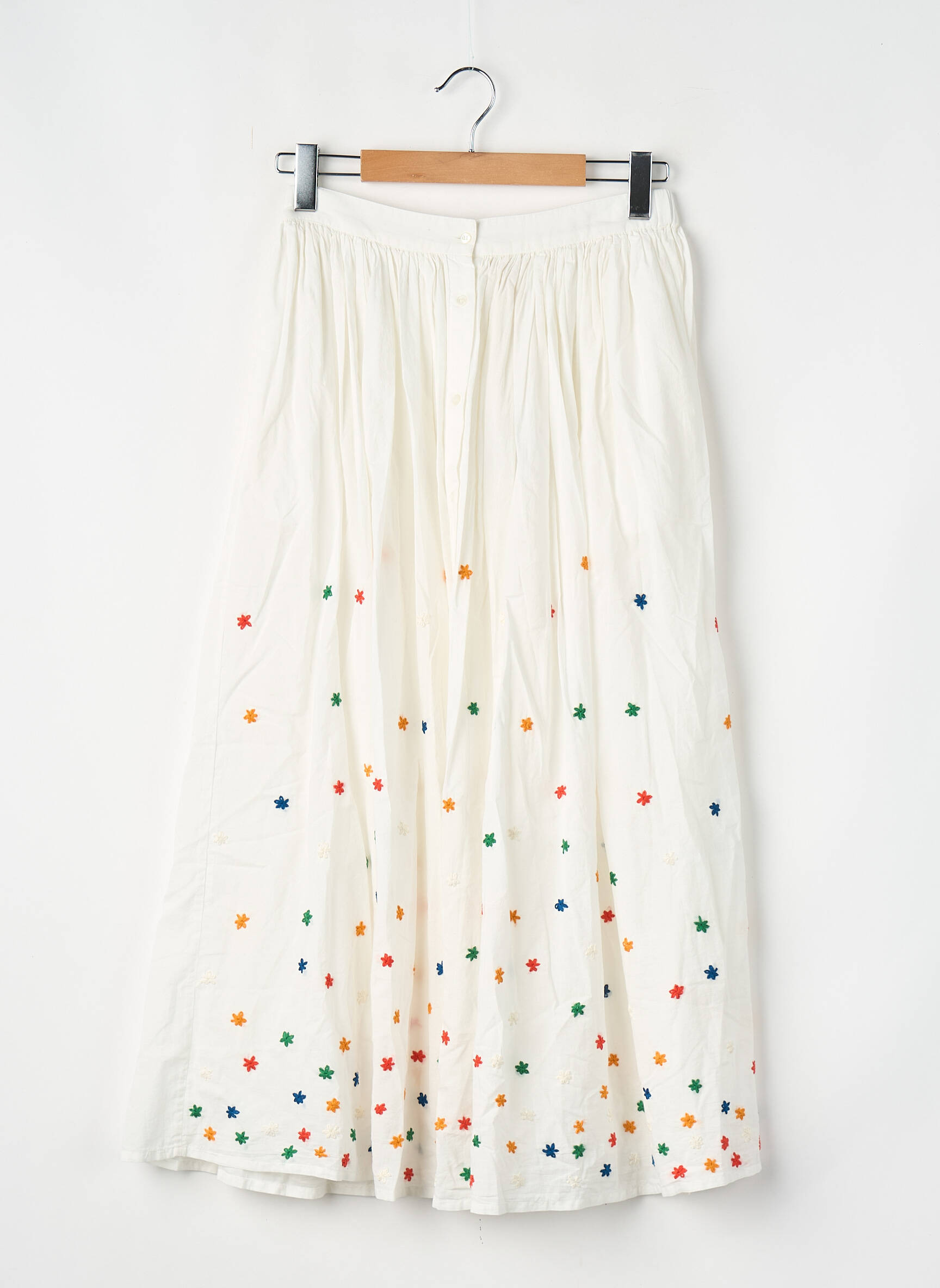 Jupe longue blanc V.DE.VINSTER femme