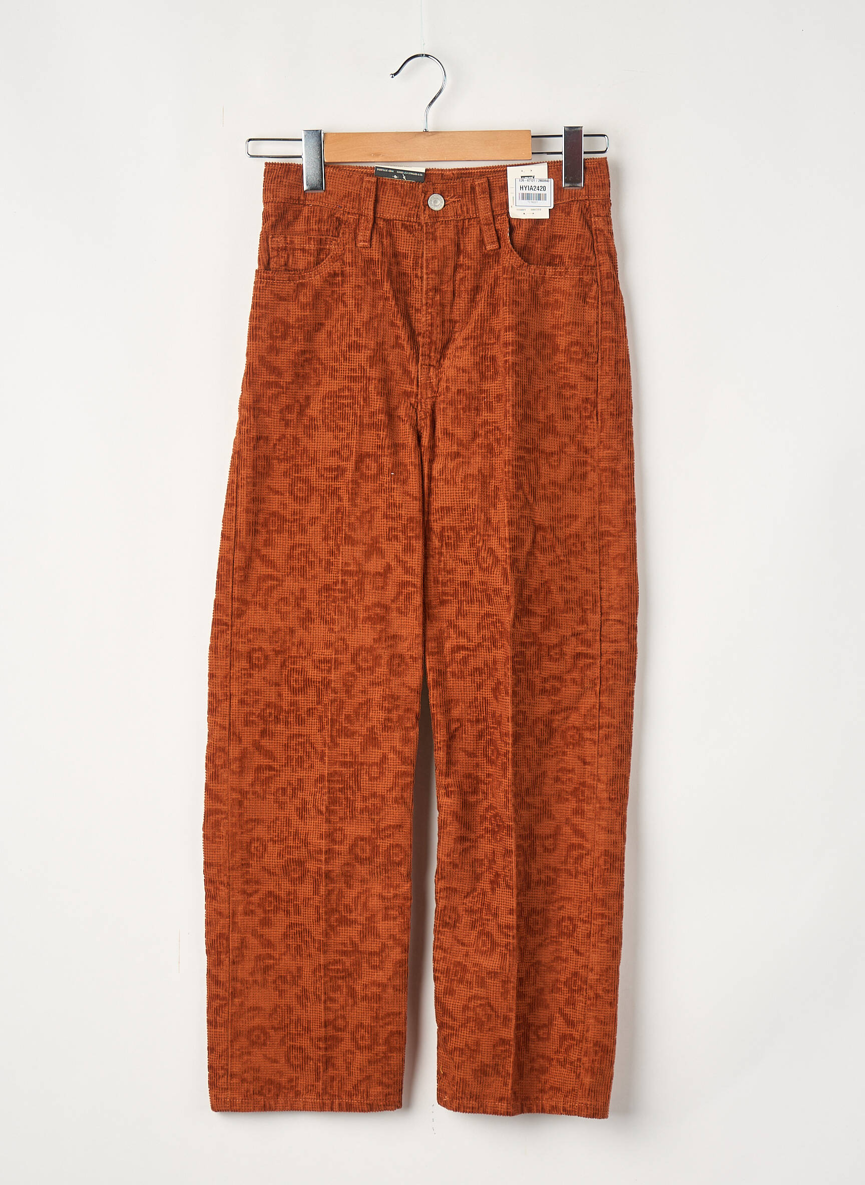 Pantalon droit orange LEVI'S femme