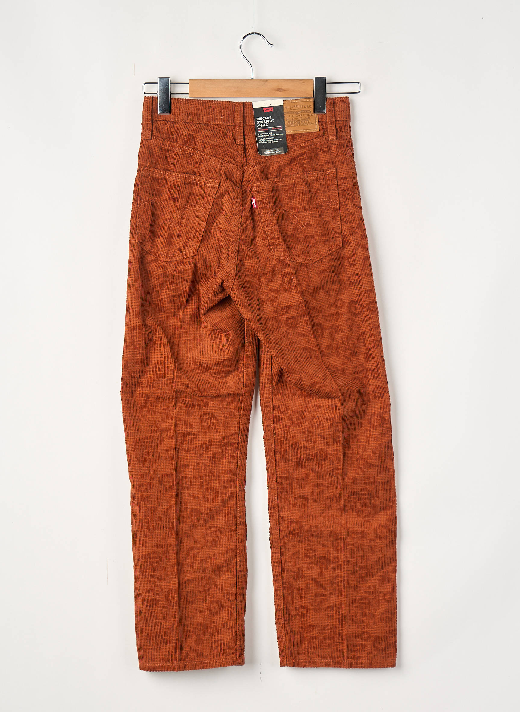 Pantalon droit orange LEVI'S femme