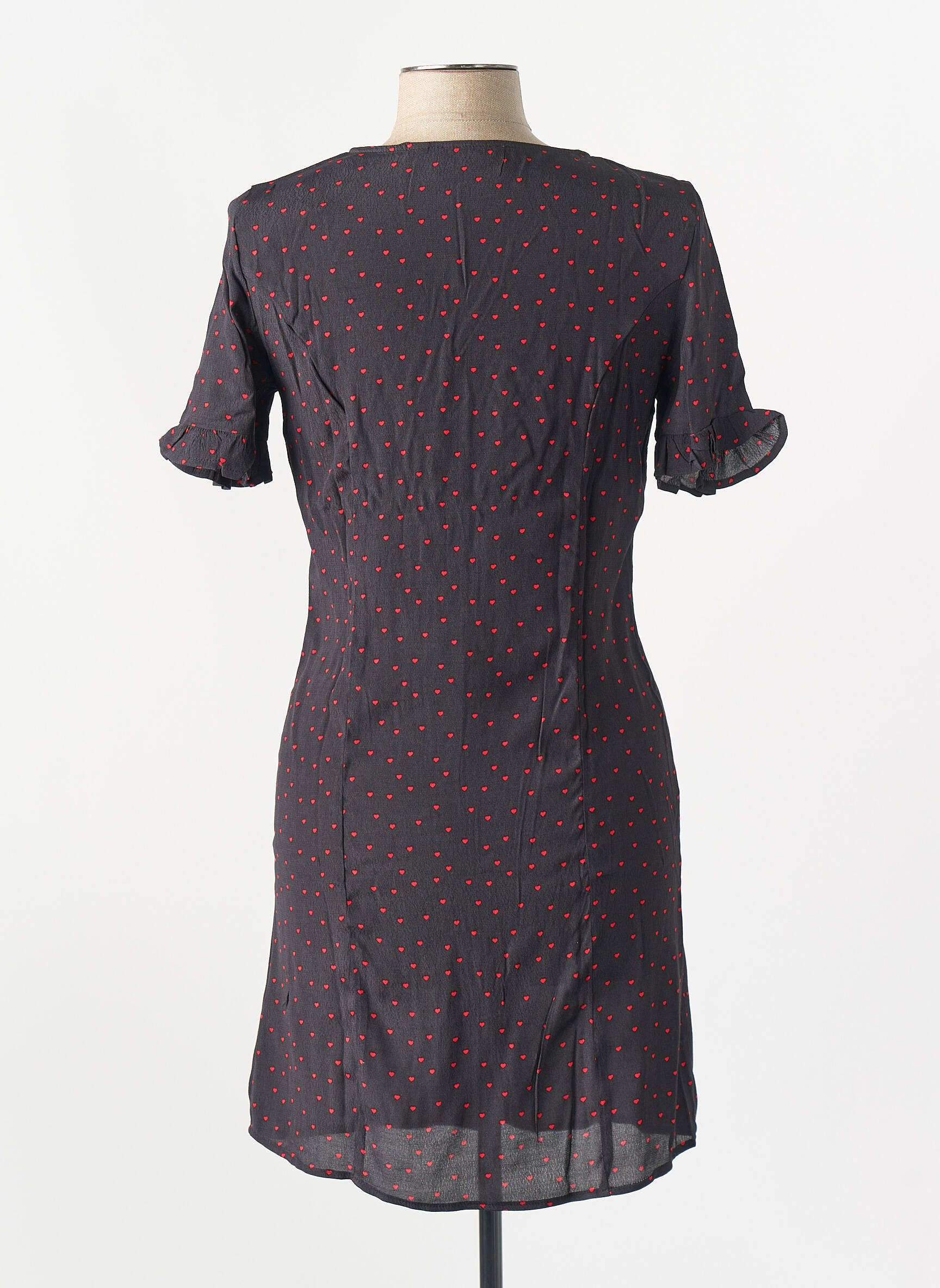 Robe mi-longue noir PIECES femme