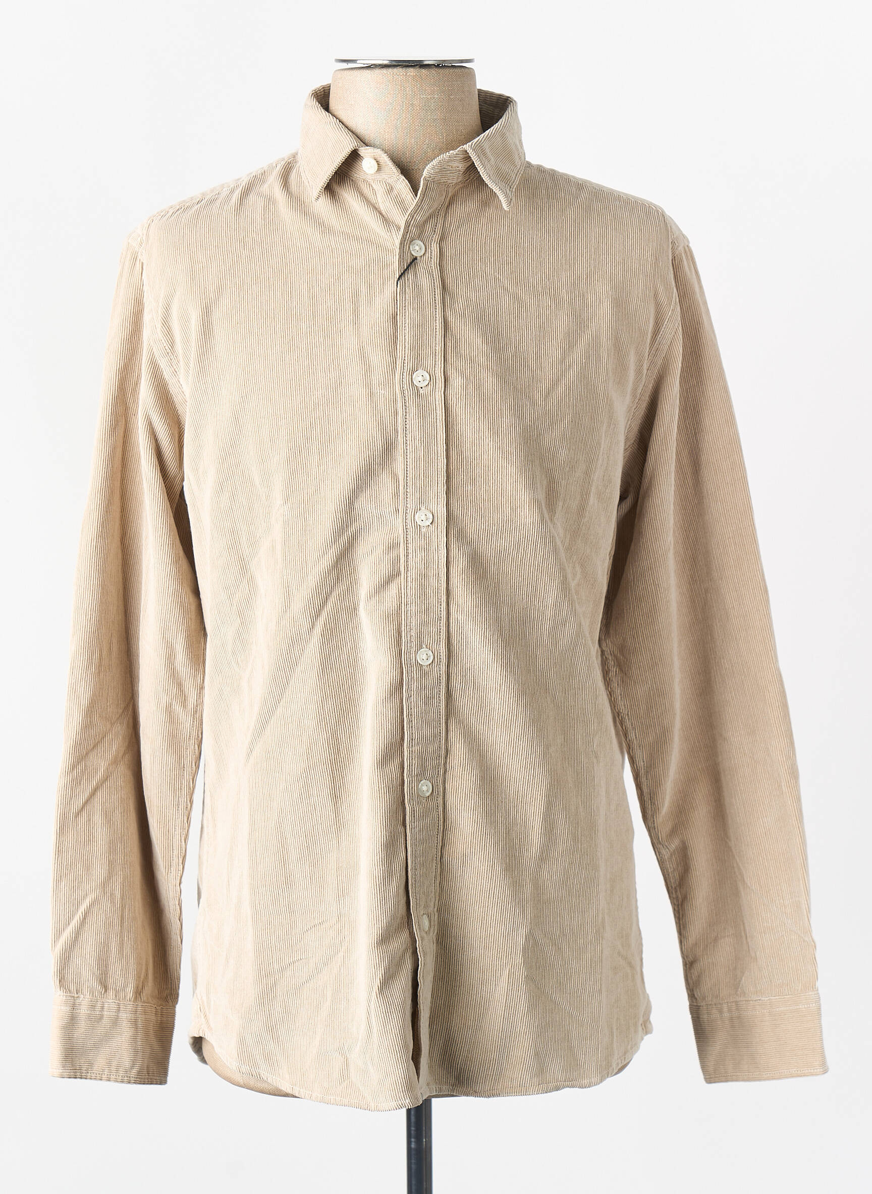 Chemise manches longues beige SELECTED homme