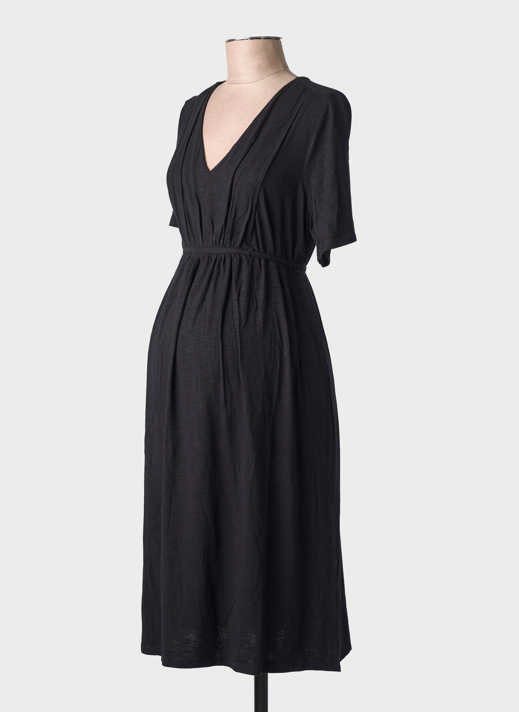 Robe mi-longue noir NOPPIES femme